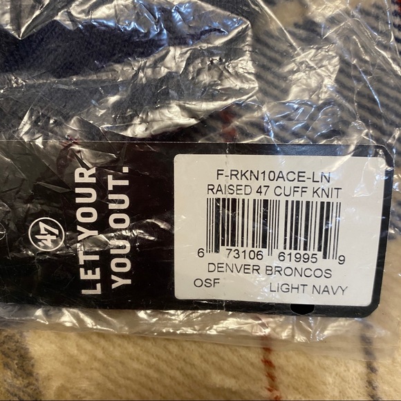 Broncos '47 Navy Primary Basic Cuffed Knit Hat - Picture 4 of 5